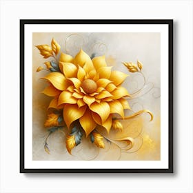 Yellow Flower 3 Art Print