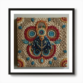 Embroidered Wall Hanging Art Print