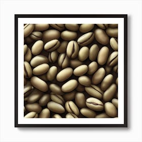 Coffee Beans Background 3 Art Print