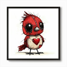 Little Red Bird Poster