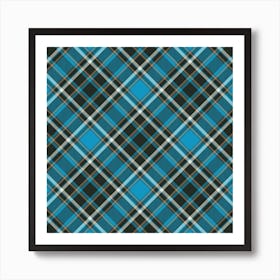 Tartan Scotland Seamless Plaid Pattern Vintage Check Color Square Geometric Texture 1 Art Print