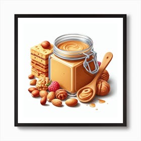 Peanut Butter Jar Art Print