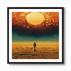 Man In The Desert Art Print