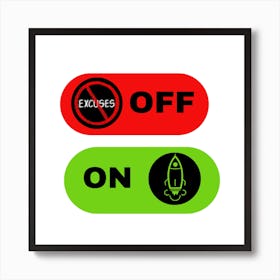 Off And On Art Print