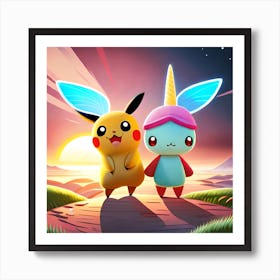 Pokemon Pikachu Art Print
