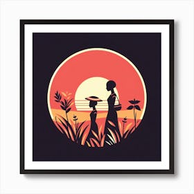 Sunset Silhouette 10 Art Print