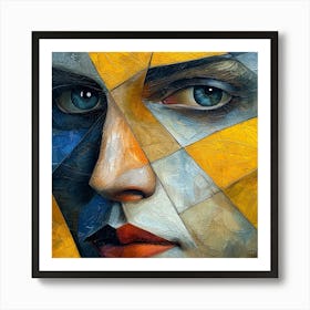 Abstract Portrait Of A Woman 9 Art Print