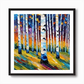 Birch Trees 15 Art Print