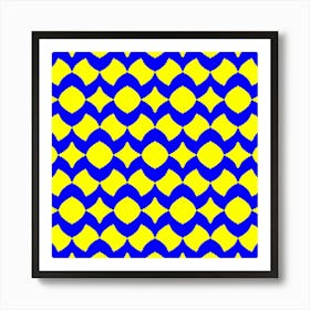 Blue and Yellow Waves Affiche