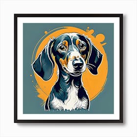 Happy Dog Art Print