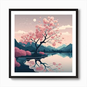 Sakura Tree 3 Art Print