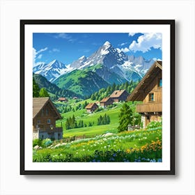 Swiss Alps 1 Art Print