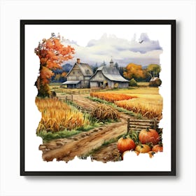 Autumn Farm 2 Art Print