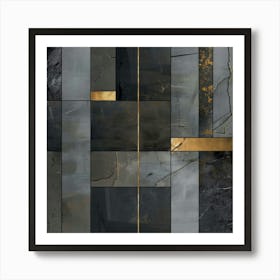 'Black And Gold' 7 Art Print