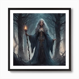 Fairy In The Woods Art Print