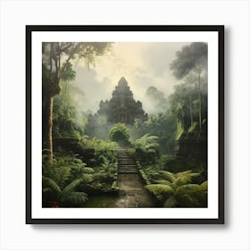 Temple In The Jungle 2 Art Print