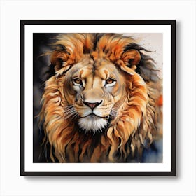 Lion Canvas Art Art Print