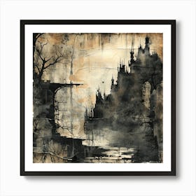 Castle In The Mist 1 Art Print