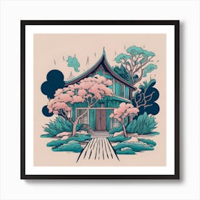 Asian House 1 Art Print