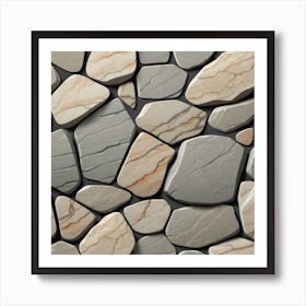 Stone Wall 39 Art Print