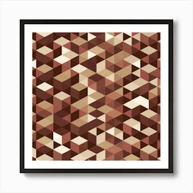 Abstract Geometric Pattern Vector Art Print