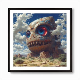 Monster In The Desert Art Print