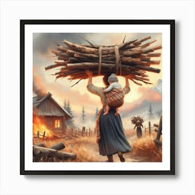 Terriza the farmer Art Print