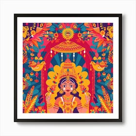 Hindu Goddess Art Print