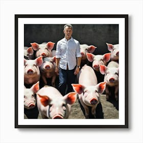 Pigs photo 3 Art Print