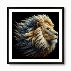 Lion Head 8 Art Print