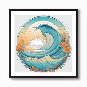 Ocean Wave Art Print