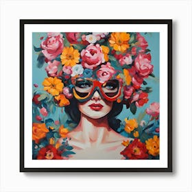 Flower Girl Art Print