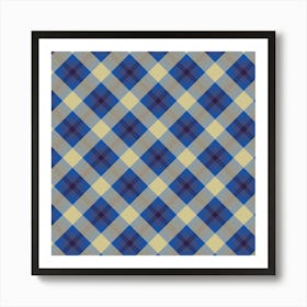 Plaid Fabric 69 Art Print