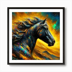 Creative Horse Beauty Illustration Nr 88 Art Print