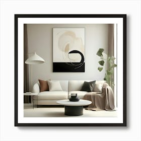 Modern Living Room Art Print