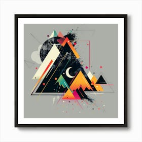 Abstract Mountains 9 Art Print