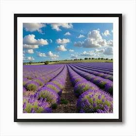 Lavender Field Art Print