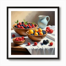 Fruit Bowls Art Print