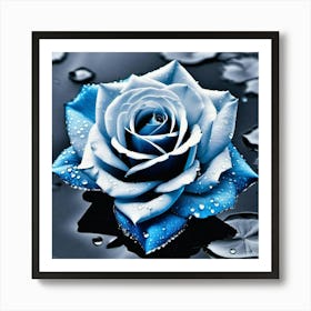 Blue Rose Art Print