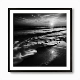 Sunset At The Beach 623 Art Print