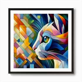 Cat Painting 2 Art Print