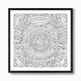 Coloring Page For Adults 4 Art Print