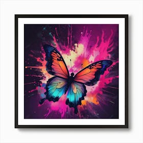 Butterfly Painting 222 Art Print