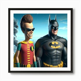 Batman And Butthead 4 Art Print