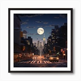 City At Night Art Print