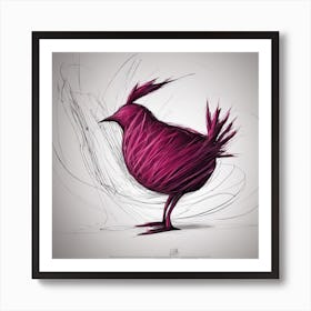 Bird In A Hat Art Print