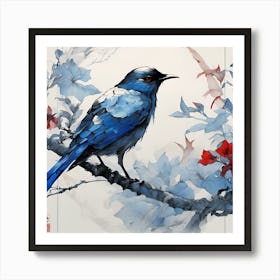 Blue Bird Art Print