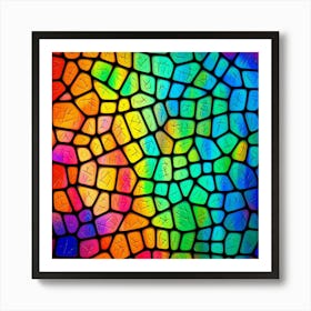 Stained Glass Background 1 Art Print