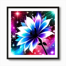 Galaxy Flower 2 Art Print