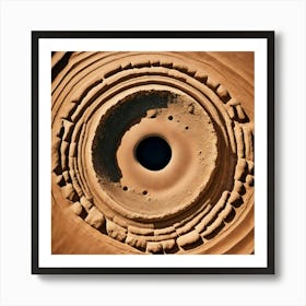 Eye In The Sand Art Print